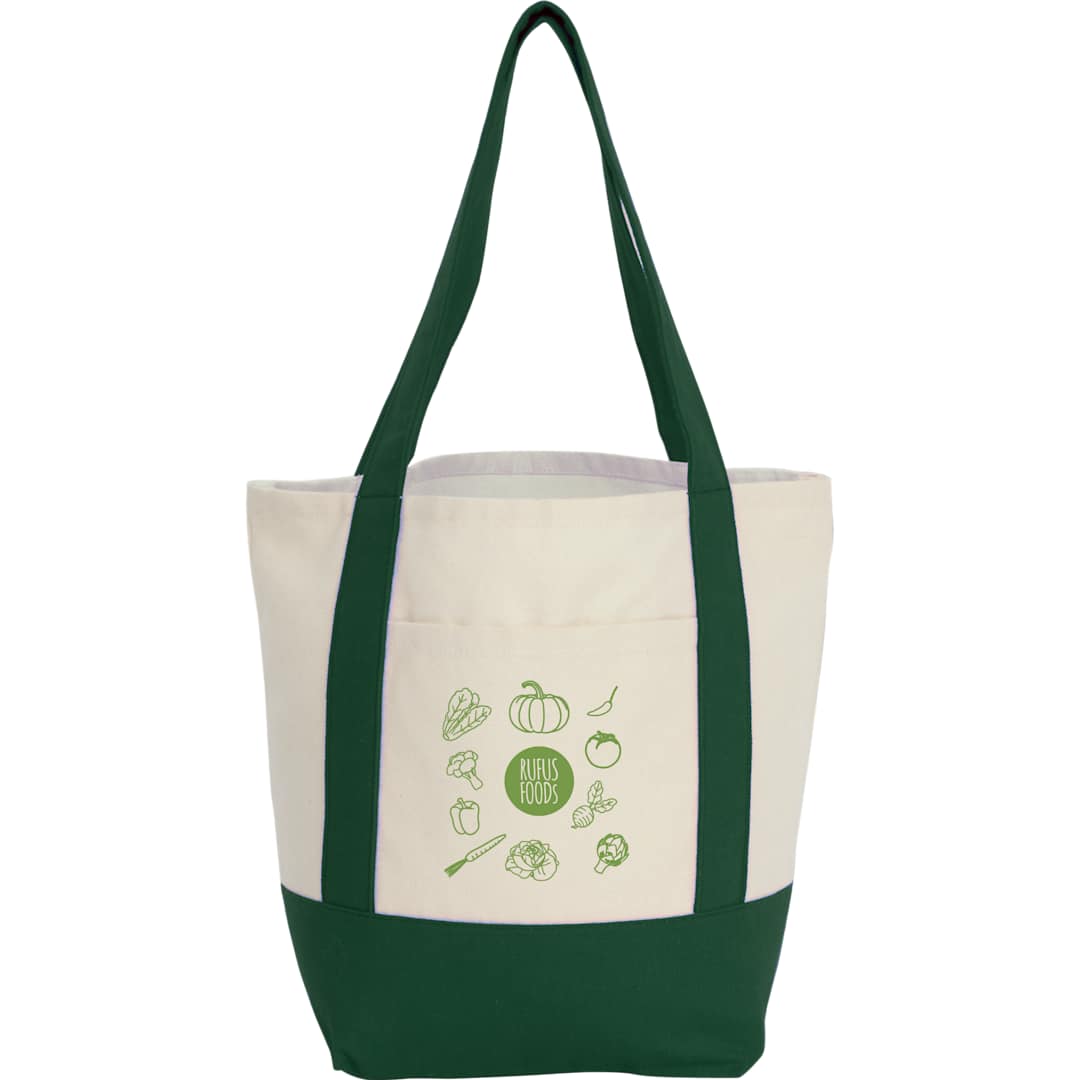 Mini Recycled 8oz Cotton Canvas Tote - 7901-55 Green