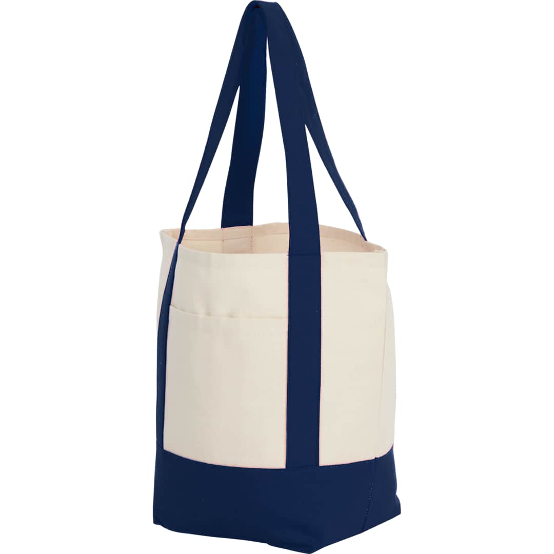 Mini Recycled 8oz Cotton Canvas Tote - 7901-55 Blue