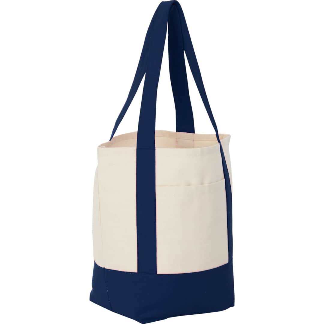 Mini Recycled 8oz Cotton Canvas Tote - 7901-55 Blue
