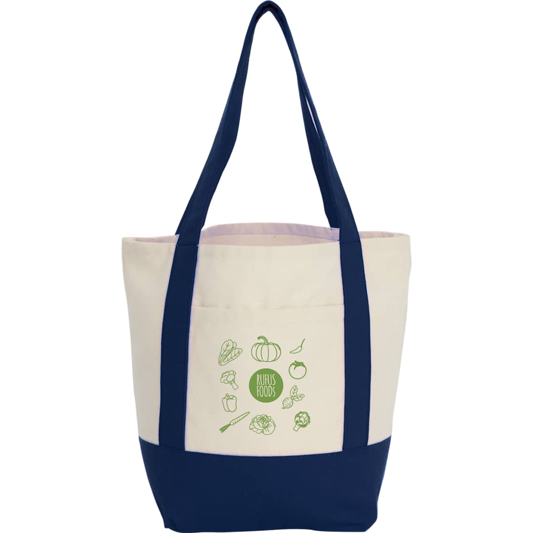 Mini Recycled 8oz Cotton Canvas Tote - 7901-55 Blue