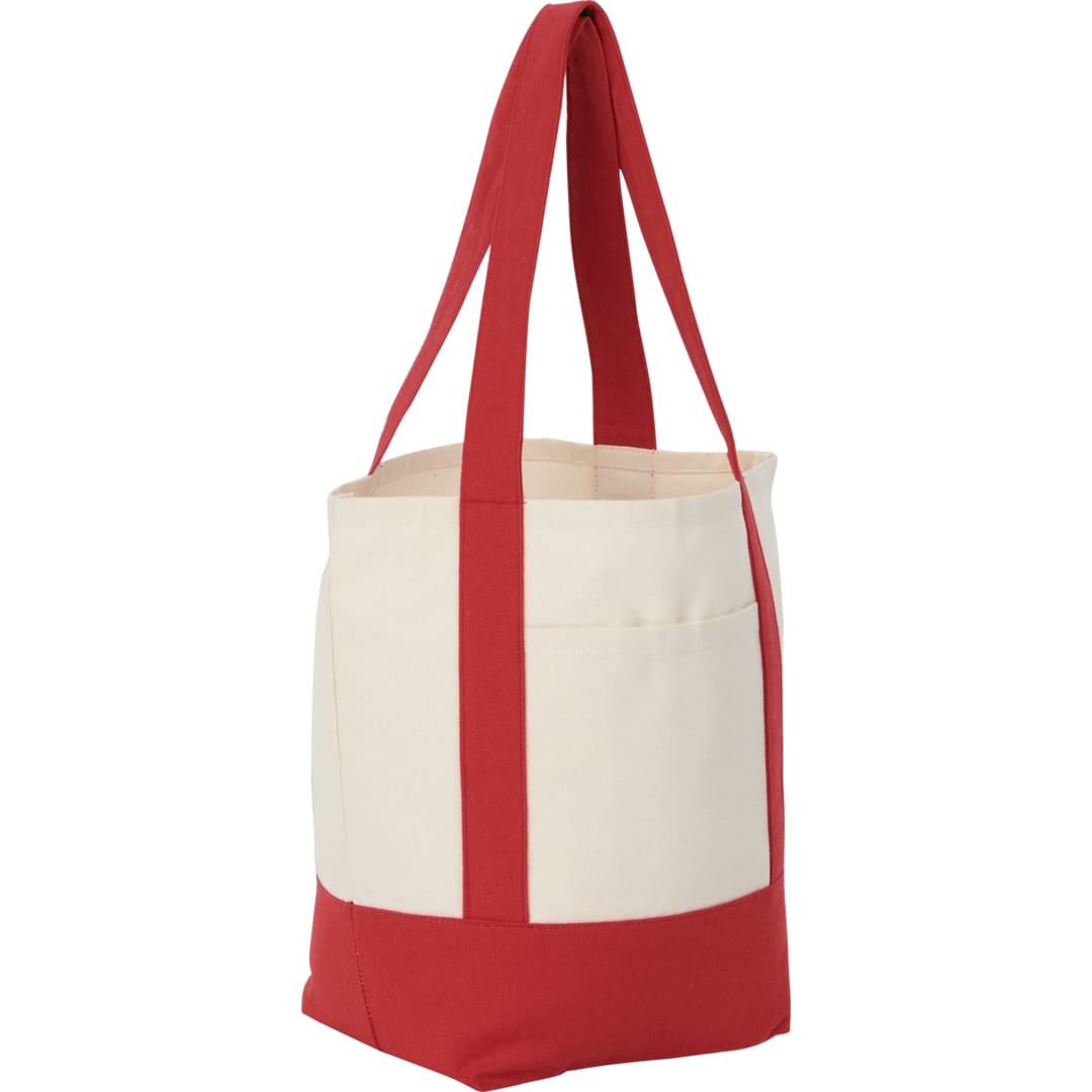 Mini Recycled 8oz Cotton Canvas Tote - 7901-55 Red