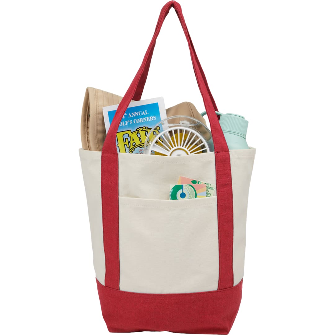 Mini Recycled 8oz Cotton Canvas Tote - 7901-55 Red