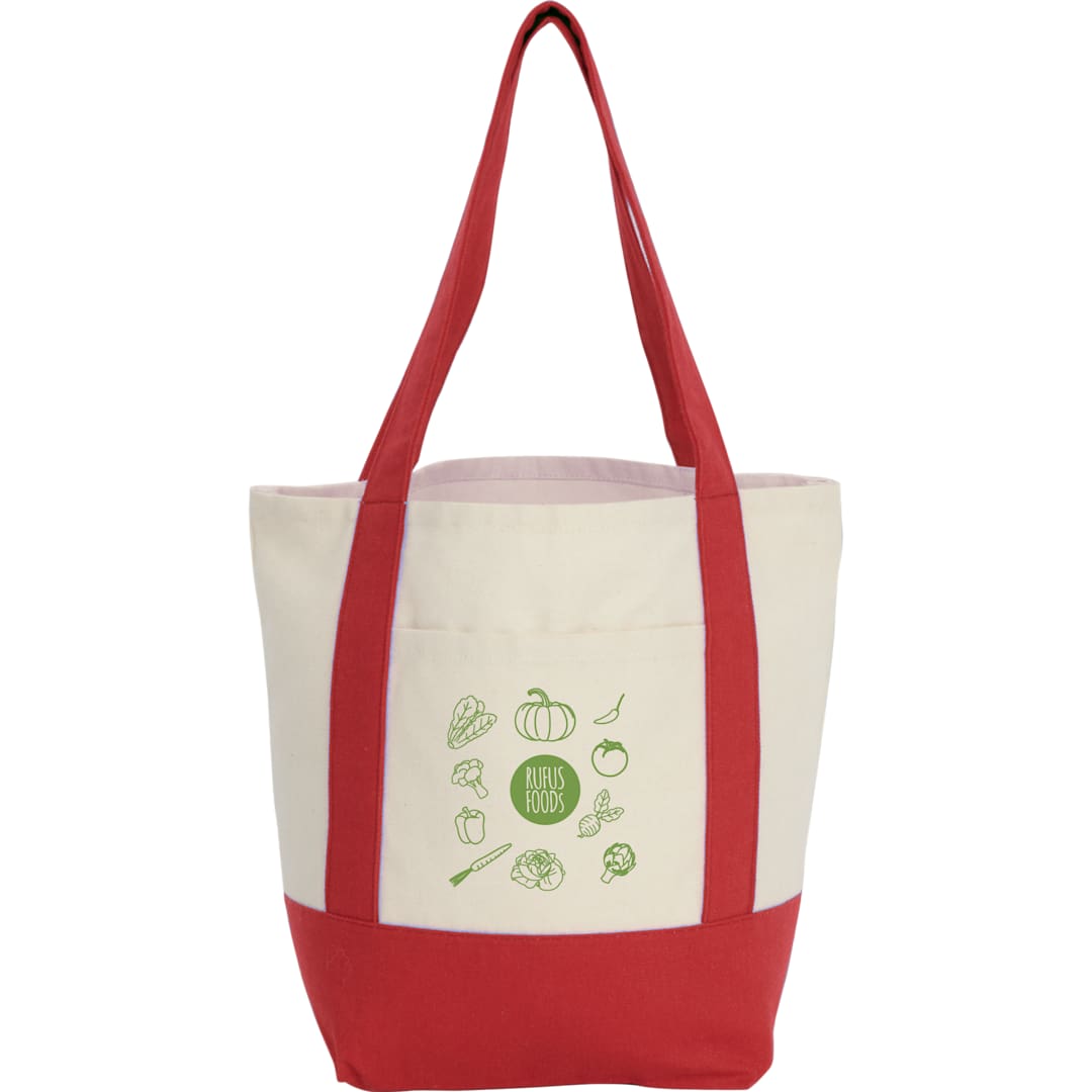 Mini Recycled 8oz Cotton Canvas Tote - 7901-55 Red