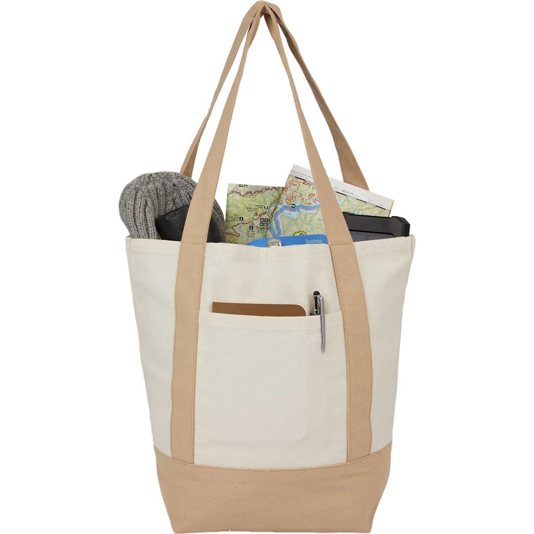 Mini Recycled 8oz Cotton Canvas Tote - 7901-55 Tan