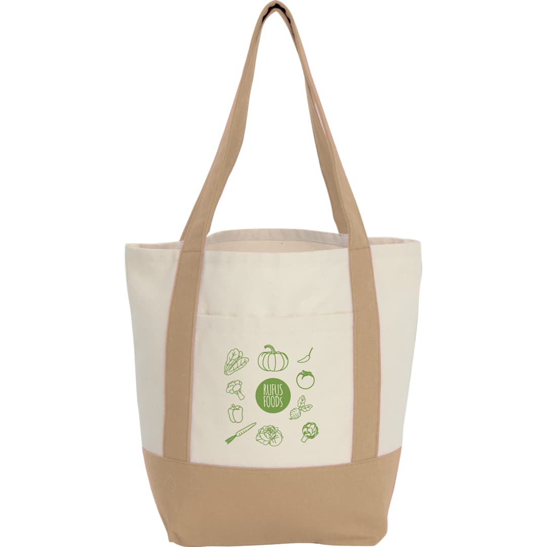 Mini Recycled 8oz Cotton Canvas Tote - 7901-55 Tan