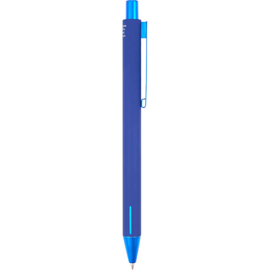 Halo Soft Touch Recycled Aluminum Gel Pen - SM-5203 Blue