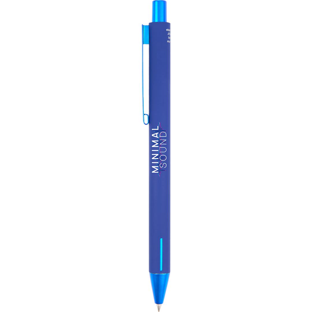 Halo Soft Touch Recycled Aluminum Gel Pen - SM-5203 Blue