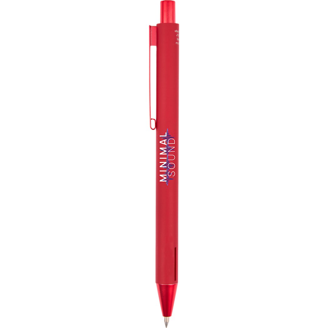 Halo Soft Touch Recycled Aluminum Gel Pen - SM-5203 Red