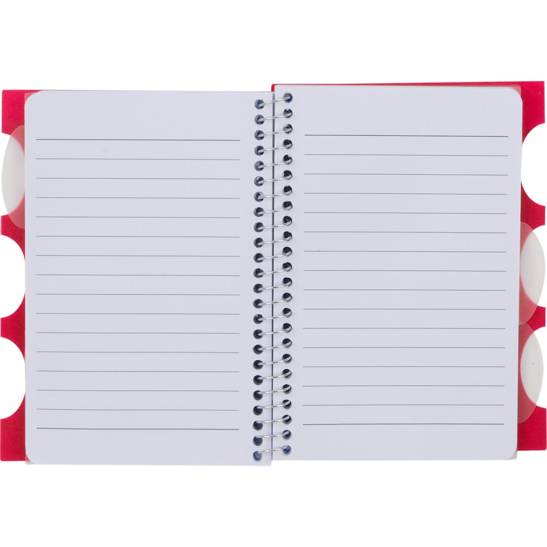 FSC&#174; Recycled 4” x 6” Multitask Notebook - SM-5208 Red