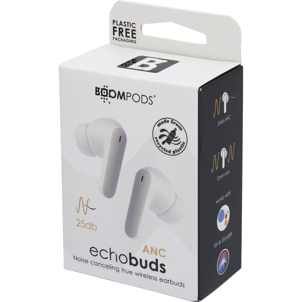 Boompods Écouteurs Echobuds à réduction de bruit Boompods™ - EL221 White