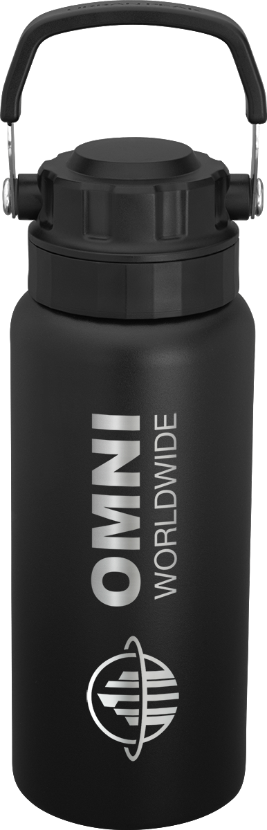 Urban Peak Bouteille à double bouchon Urban Peak® 34 oz - SL186PR black