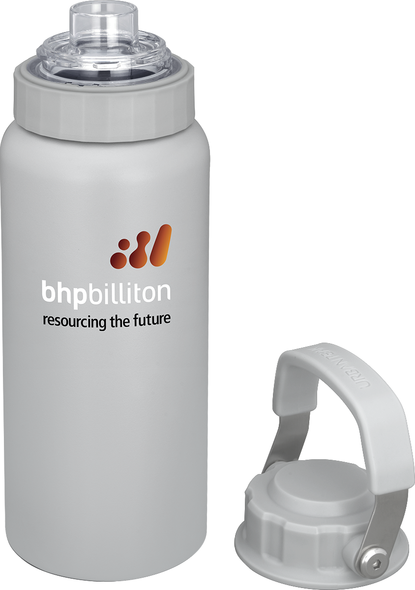 Urban Peak Bouteille à double bouchon Urban Peak® 34 oz - SL186PR gray