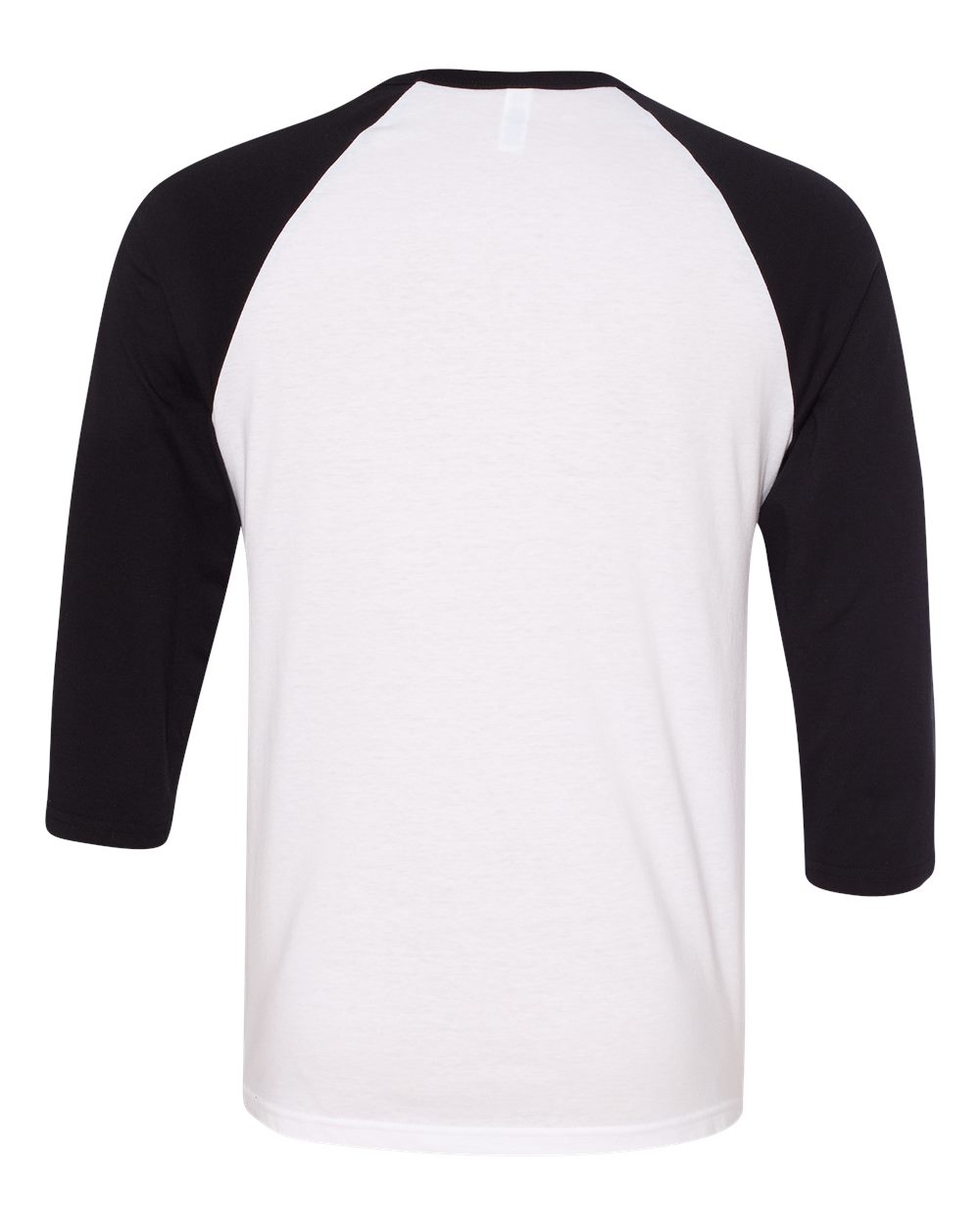 BELLA + CANVAS Unisex Three-Quarter Sleeve Baseball Tee - 3200 - 3200C White- Black