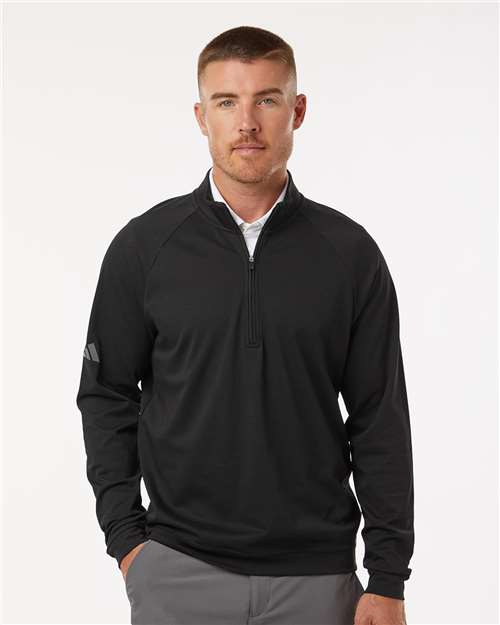 Adidas Men's Club Quarter-Zip Pullover - A598 Black
