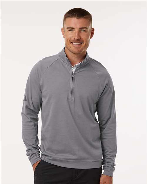 Adidas Men's Club Quarter-Zip Pullover - A598 Grey Three