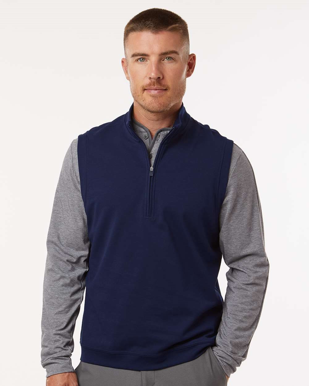 Adidas Men's Club Quarter-Zip Vest - A599