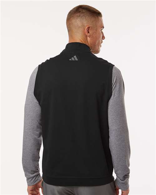 Adidas Men's Club Quarter-Zip Vest - A599 Black