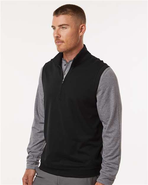 Adidas Men's Club Quarter-Zip Vest - A599 Black