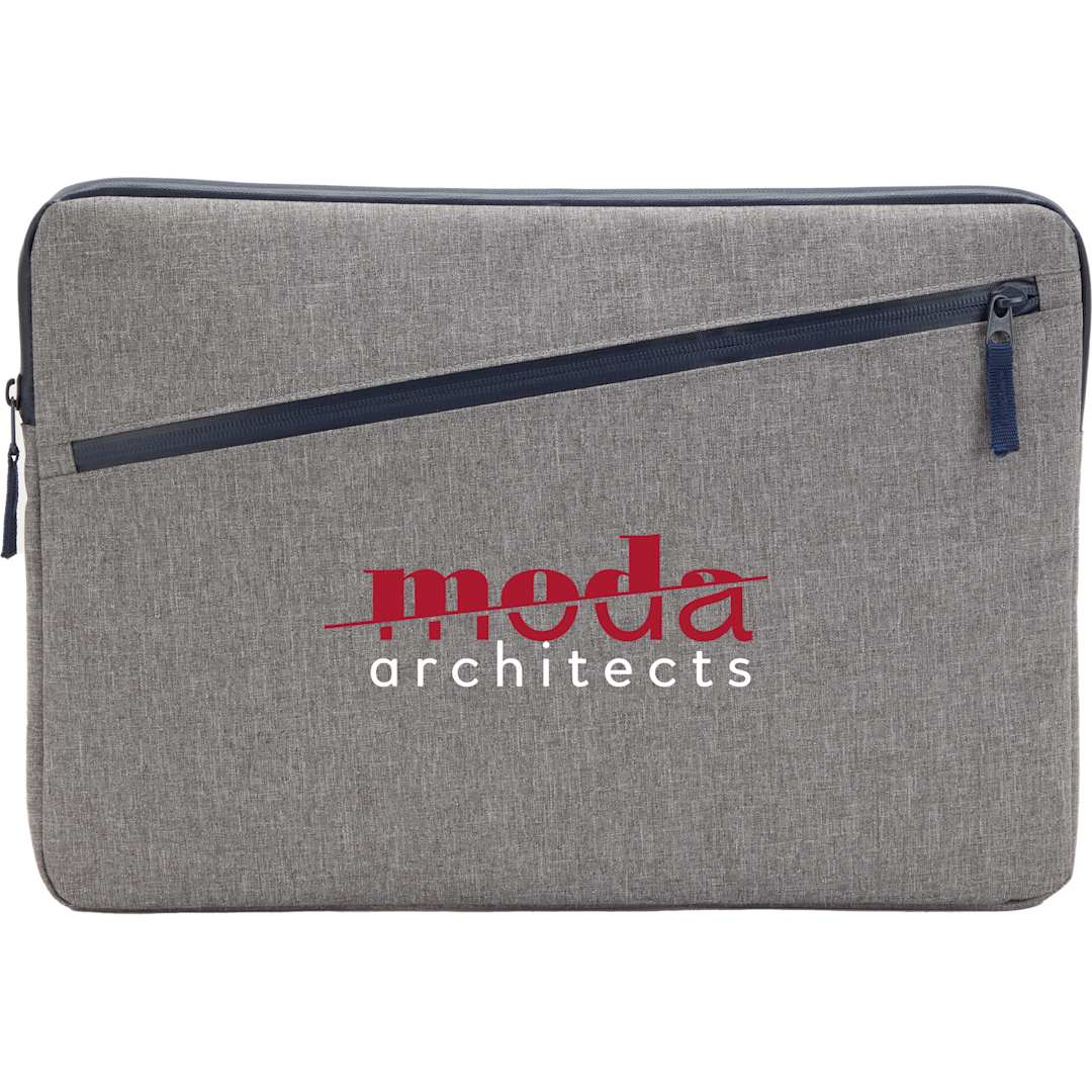 Angle Recycled 15&quot; Laptop Sleeve - SM-8200 Gray