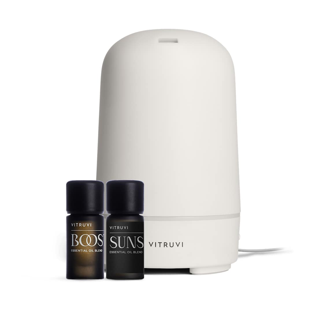 Vitruvi Vitruvi Glow Diffuser and Essential Oil Bundle Set - 1414-02 White