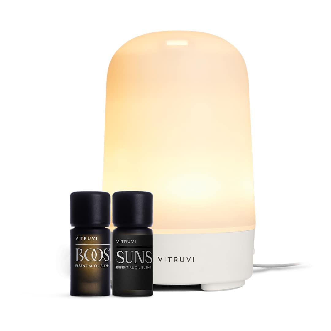 Vitruvi Vitruvi Glow Diffuser and Essential Oil Bundle Set - 1414-02 White