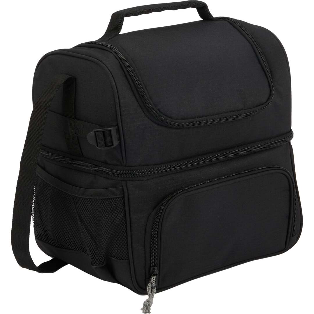 Two Tier 12 Can Lunch Cooler - 2600-22 Black