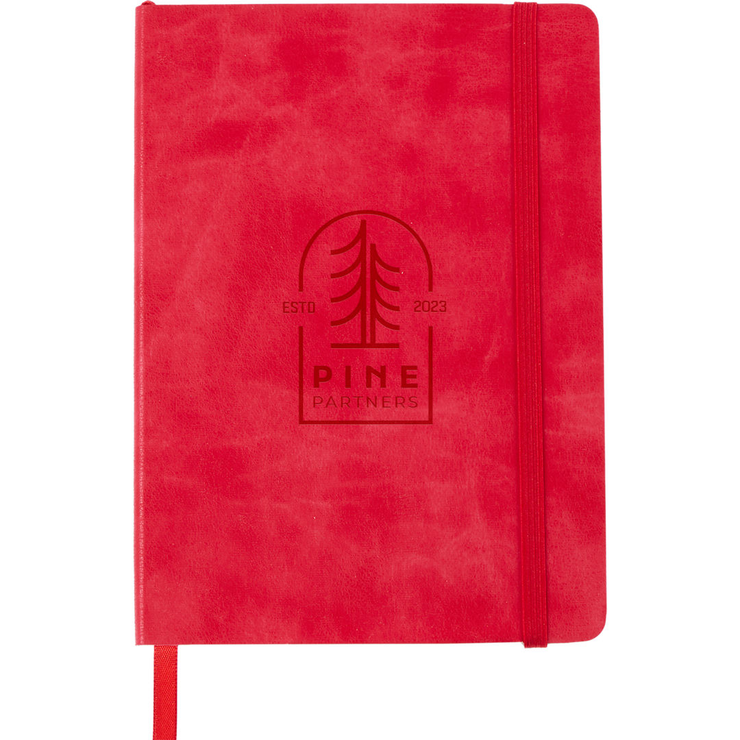 5” x 7” FSC &#174; Recycled Morano Soft Bound Journal - 2900-53 Red