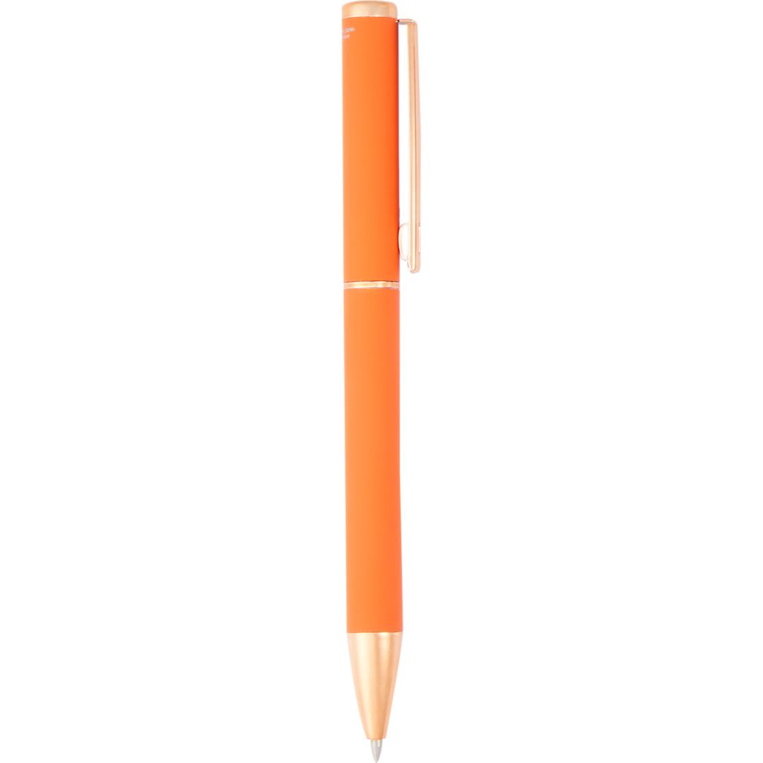 Harper Soft Touch Recycled Aluminum Gel Pen - SM-5204 Orange