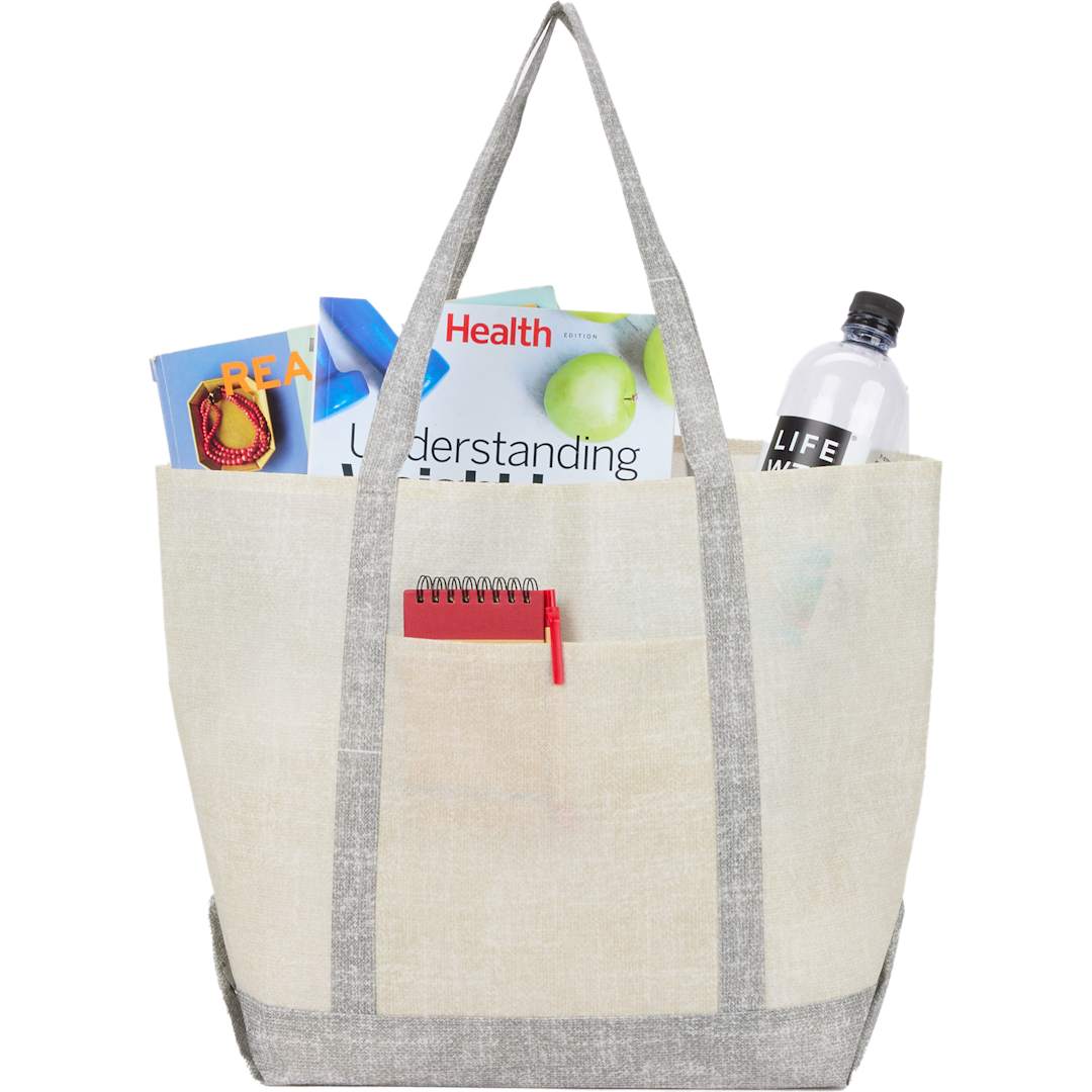 Recycled Beacon Non-Woven All Purpose Tote - SM-7816 Gray