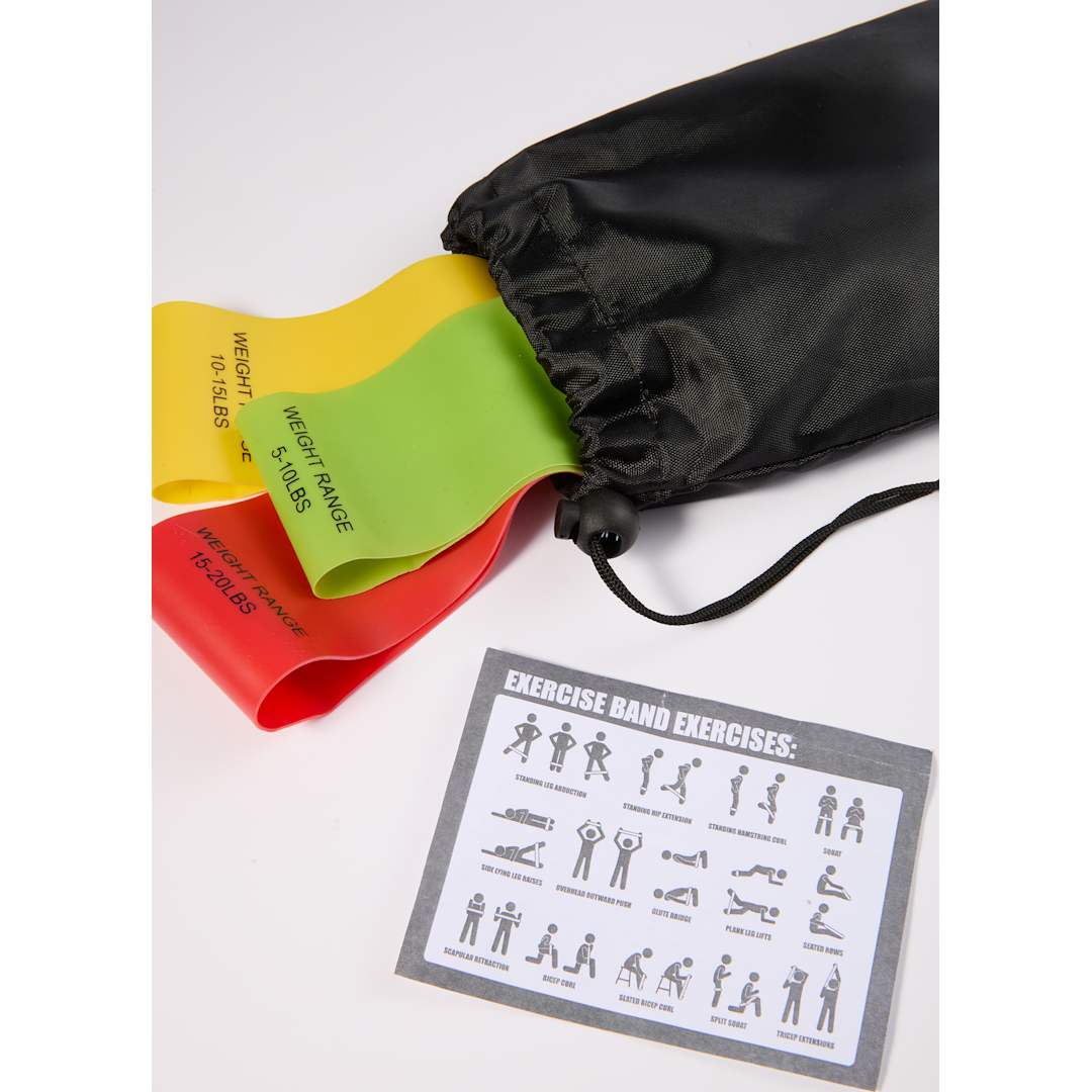 3-Piece Resistance Band Set - SM-7960 Black