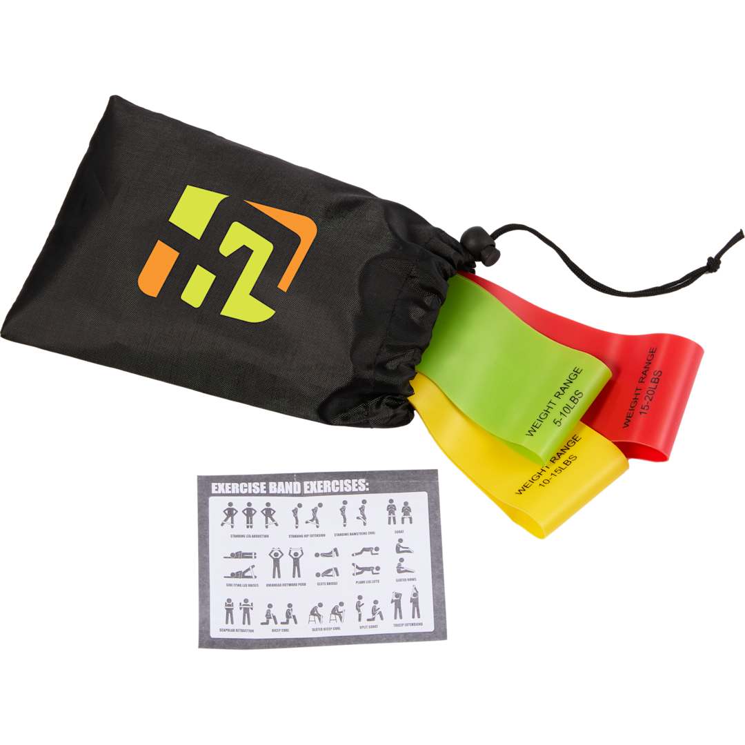 3-Piece Resistance Band Set - SM-7960 Black