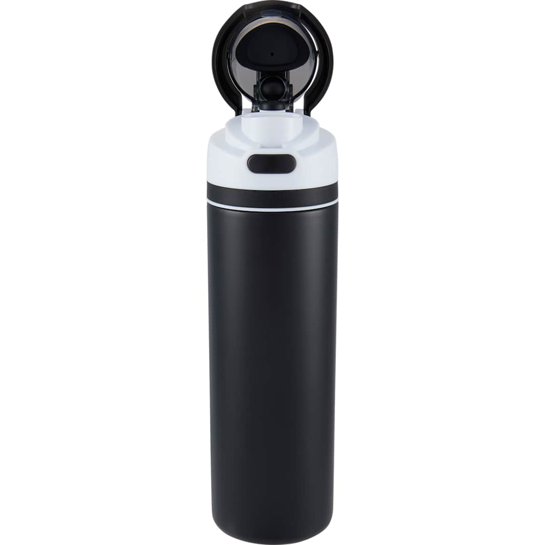 Elvin 28oz Recycled Stainless Flip Straw Bottle - SM-6965 Black