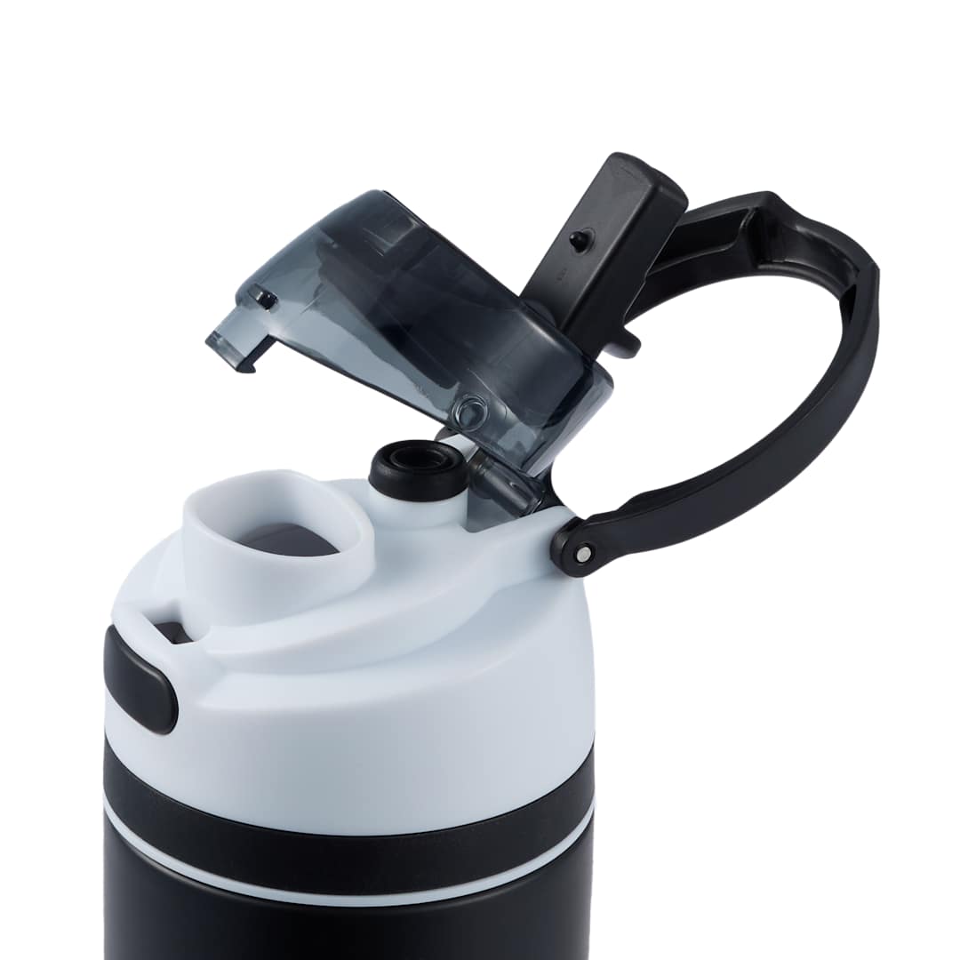 Elvin 28oz Recycled Stainless Flip Straw Bottle - SM-6965 Black