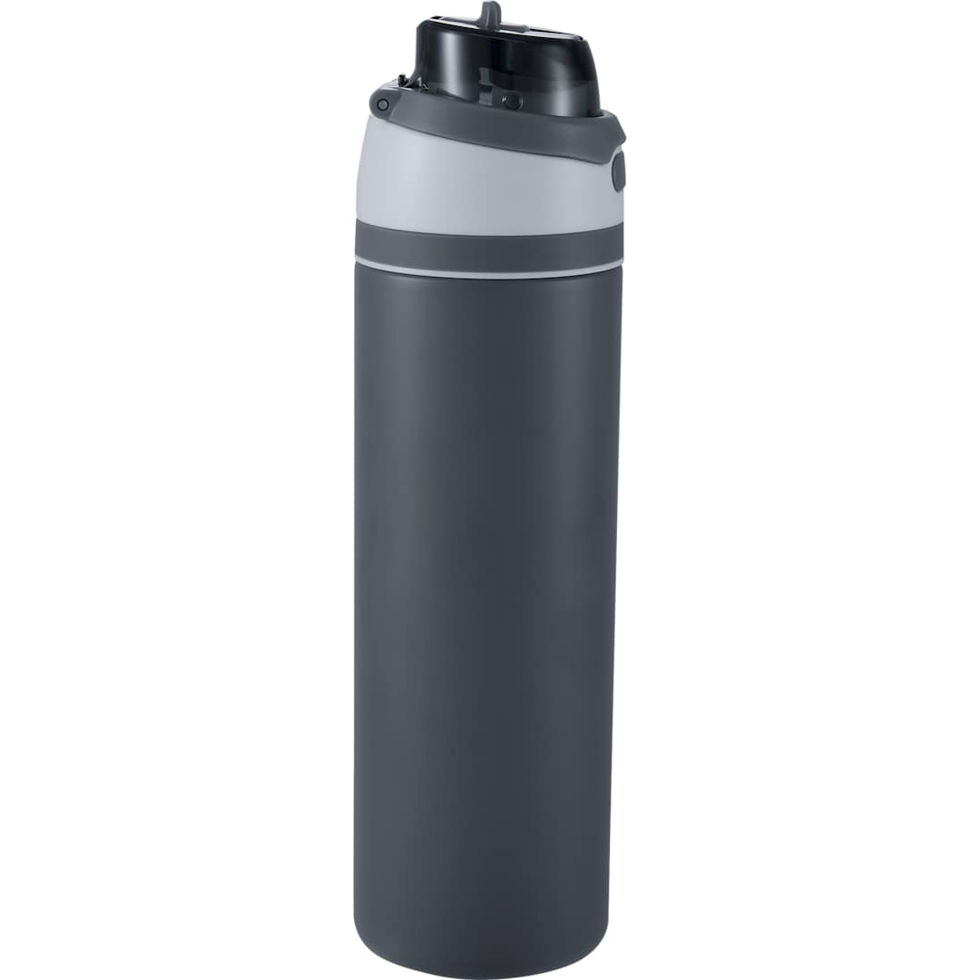 Elvin 28oz Recycled Stainless Flip Straw Bottle - SM-6965 Gray