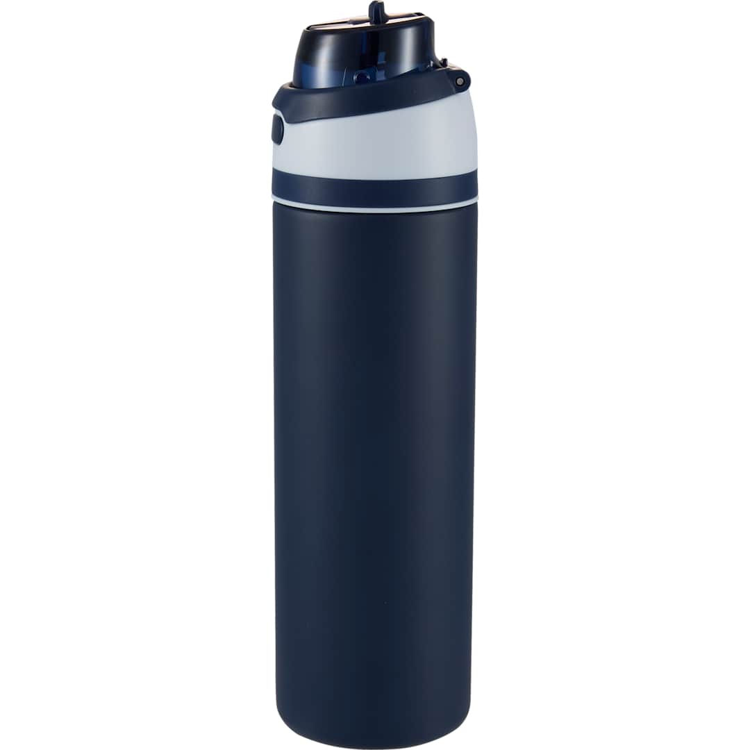 Elvin 28oz Recycled Stainless Flip Straw Bottle - SM-6965 Blue