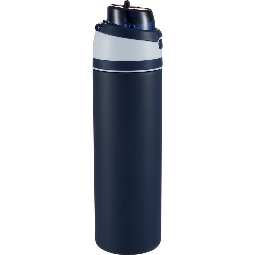 Elvin 28oz Recycled Stainless Flip Straw Bottle - SM-6965 Blue