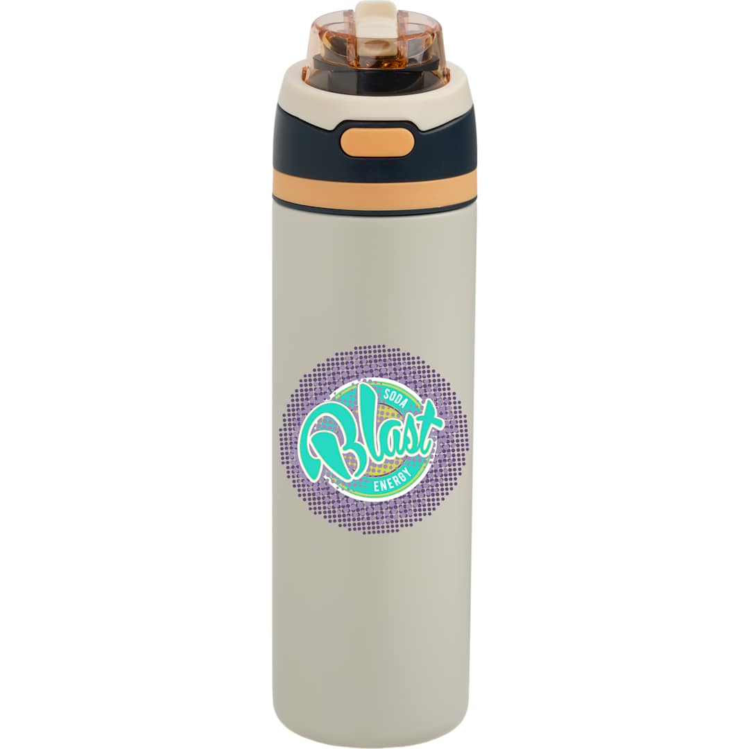 Elvin 28oz Recycled Stainless Flip Straw Bottle - SM-6965 Natural