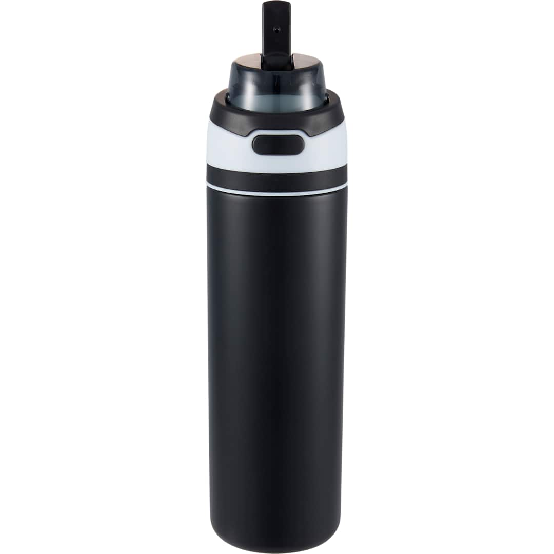 Elvin 28oz Recycled Stainless Flip Straw Bottle - SM-6965 Black