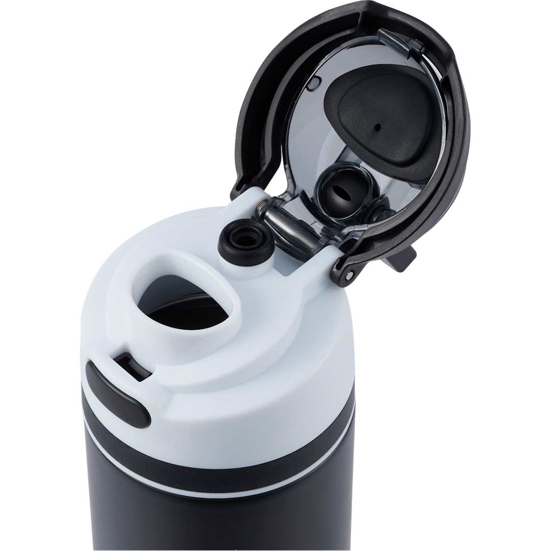 Elvin 28oz Recycled Stainless Flip Straw Bottle - SM-6965 Black