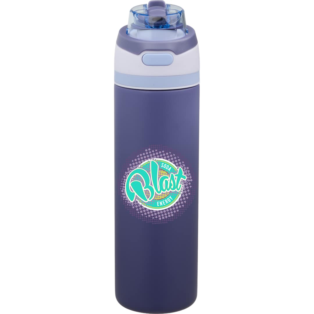 Elvin 28oz Recycled Stainless Flip Straw Bottle - SM-6965 Purple