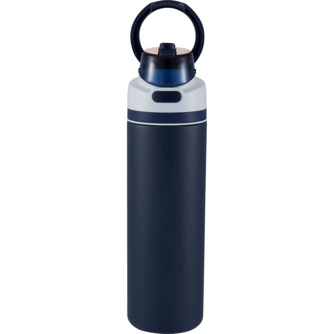 Elvin 28oz Recycled Stainless Flip Straw Bottle - SM-6965 Blue