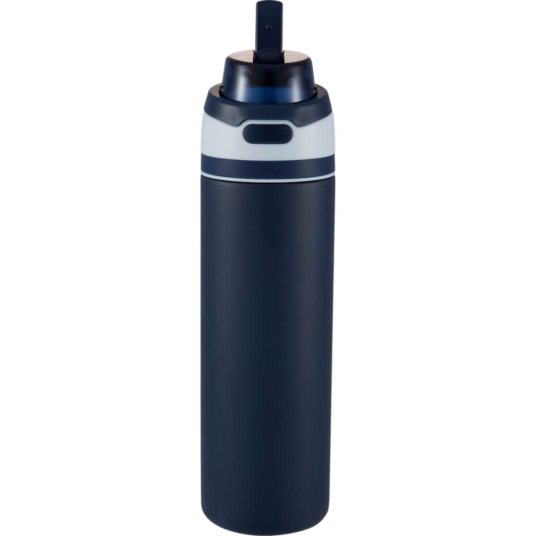 Elvin 28oz Recycled Stainless Flip Straw Bottle - SM-6965 Blue