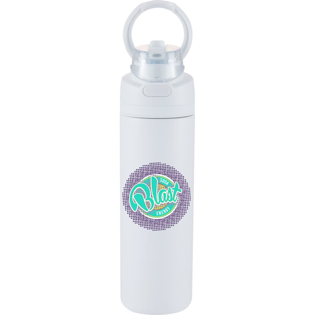Elvin 28oz Recycled Stainless Flip Straw Bottle - SM-6965 White