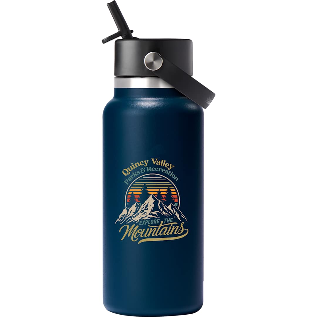 Hydro Flask Hydro Flask&#174; Wide Mouth w/ Flex Straw Cap 32oz - 1601-81 Blue
