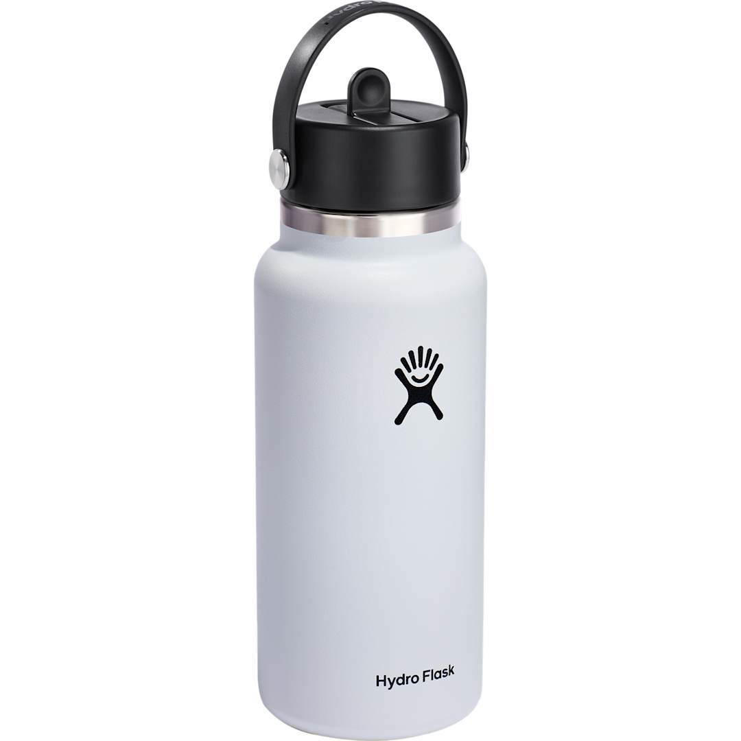 Hydro Flask Hydro Flask&#174; Wide Mouth w/ Flex Straw Cap 32oz - 1601-81 White