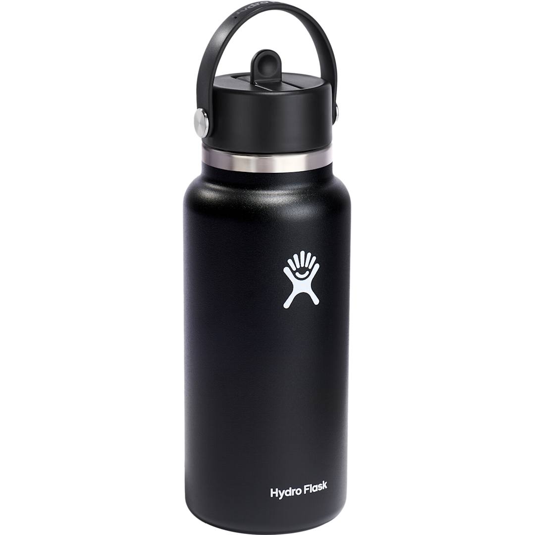 Hydro Flask Hydro Flask® Wide Mouth w/ Flex Straw Cap 32oz - 1601-81 Black