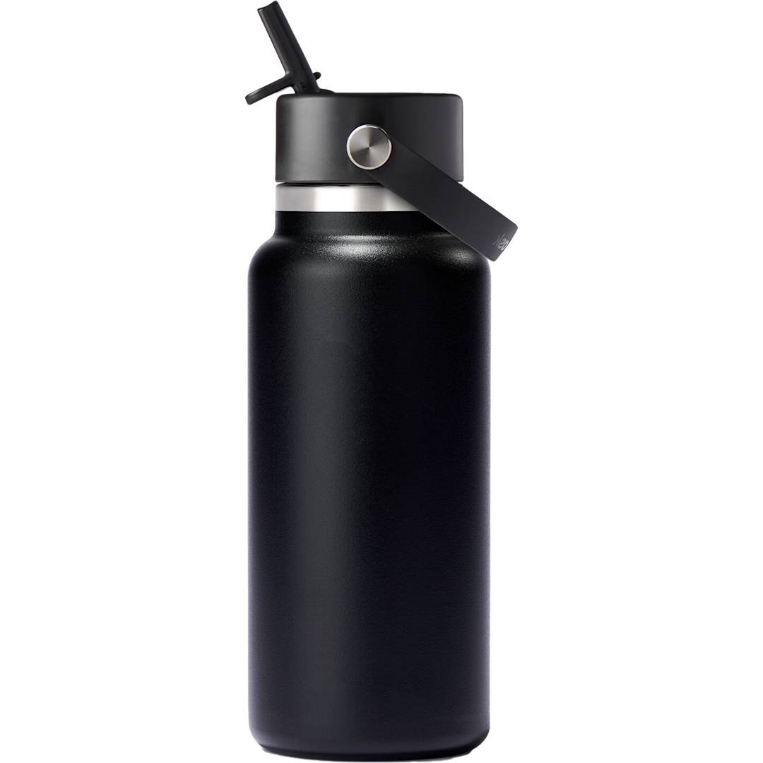 Hydro Flask Hydro Flask® Wide Mouth w/ Flex Straw Cap 32oz - 1601-81 Black