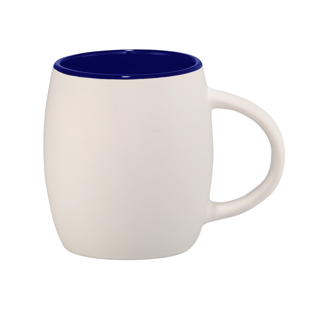 Hearth Ceramic Mug FSC®100% Wood Lid/Coaster 15oz - 1625-40 Blue