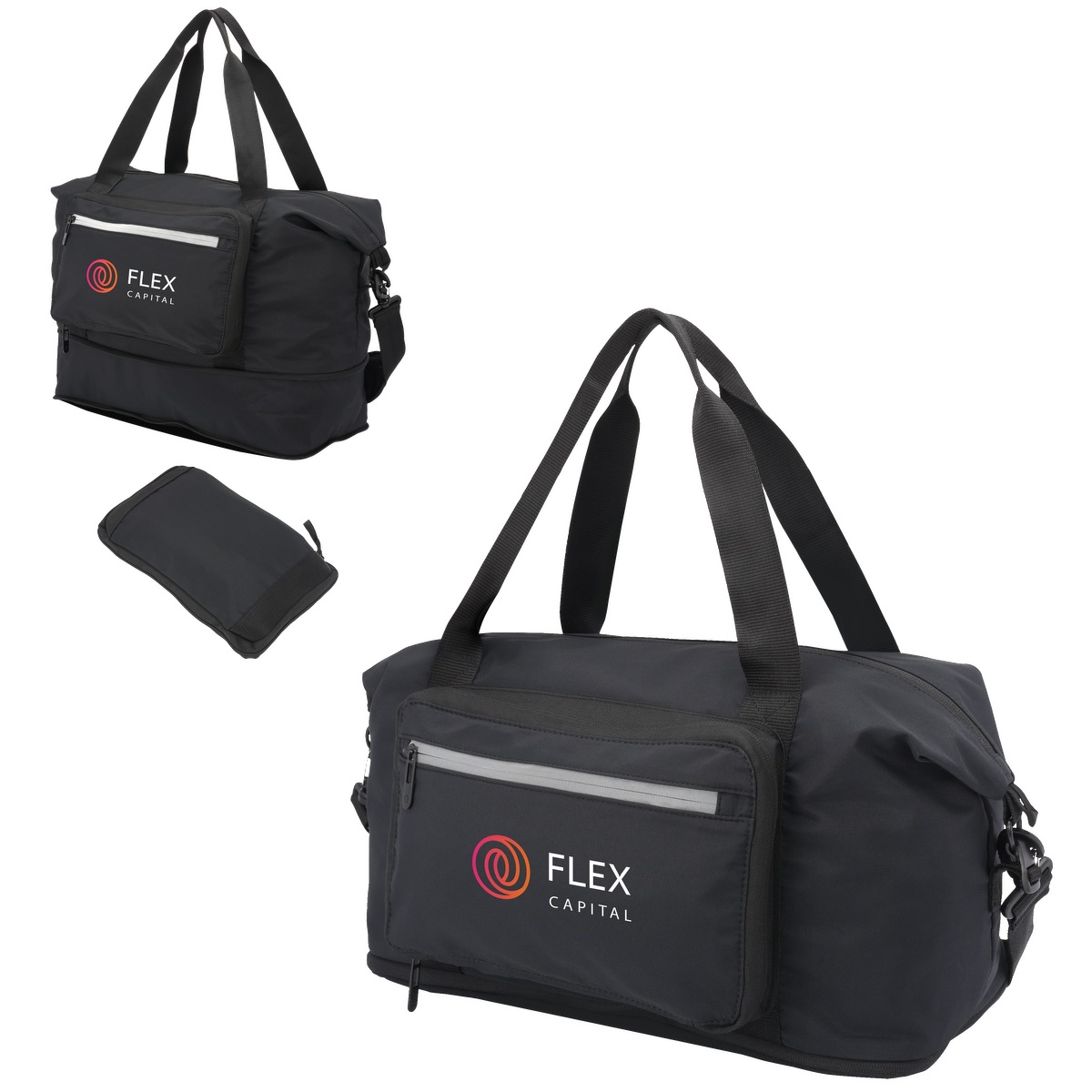 Voyage Folding Duffel Bag - BG385 black