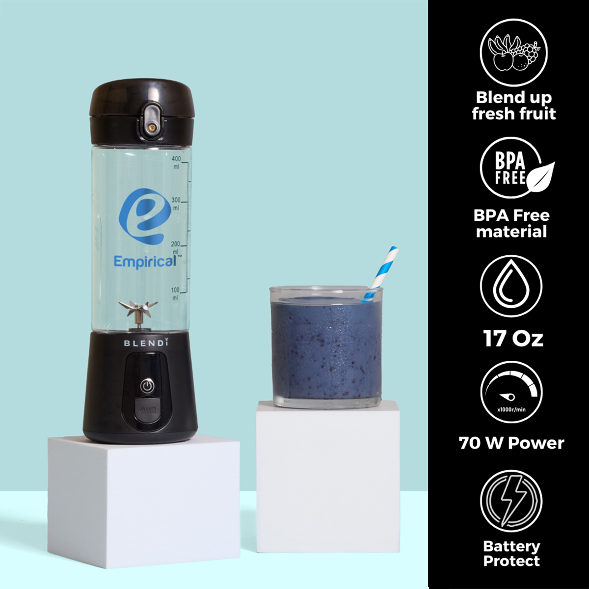 BLENDi Mélangeur portatif original BLENDi™ 17oz - BP03 White